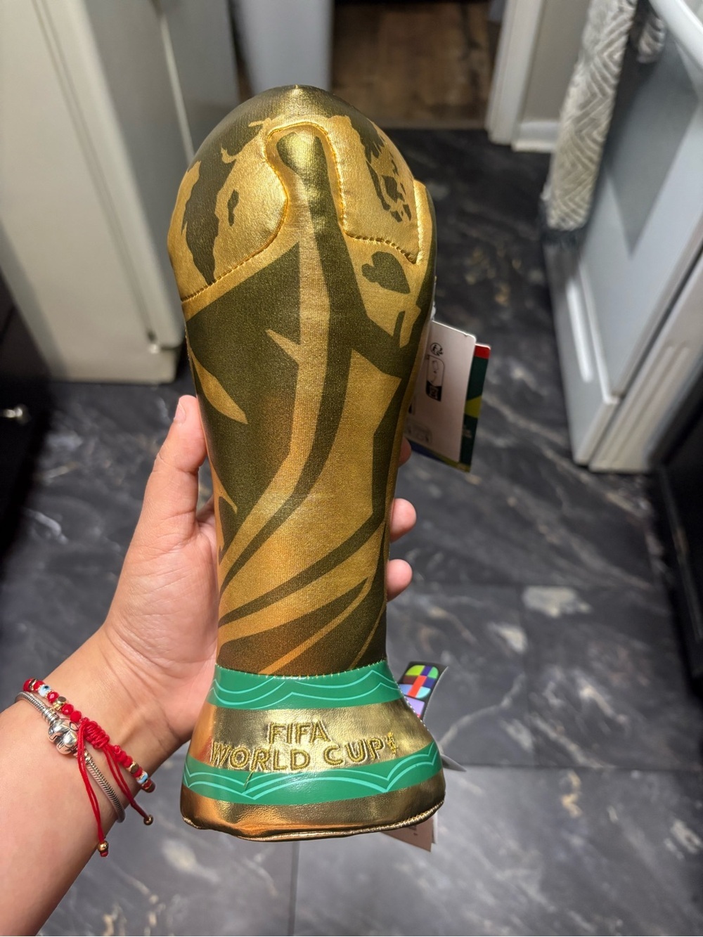 FIFA World Cup Trophy Plush in Gold - Picture 2 of 2
